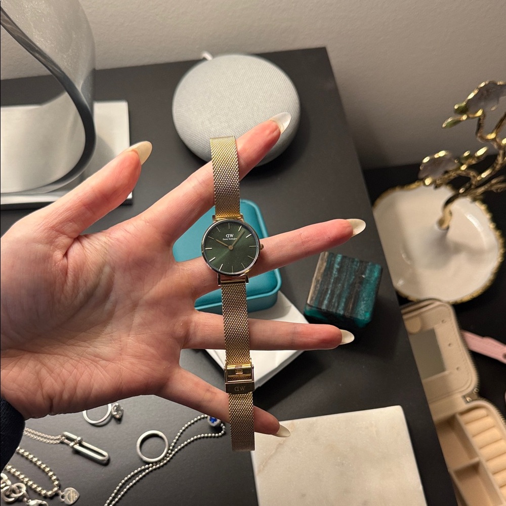 Gold Mesh Strap Watch